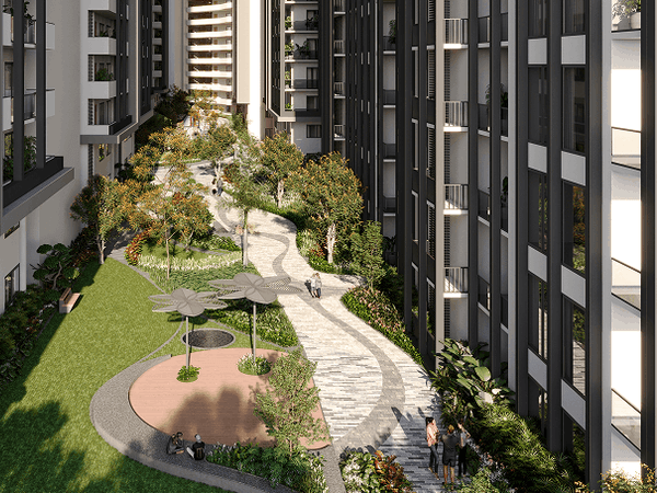 Oxygen valley green zone at Moonglade luxury apartments near Gachibowli